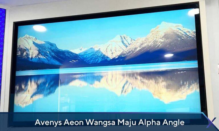 Digital Signage 4K at Avenys Aeon Wangsa Maju Alpha Angle