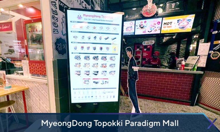 Digital Standee at MyeongDong Topokki Paradigm Mall