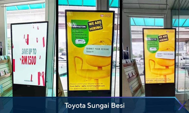 Digital Standee at Toyota Sungai Besi Showroom