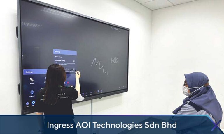 Interactive Smartboard at Ingress AOI Technologies Sdn Bhd