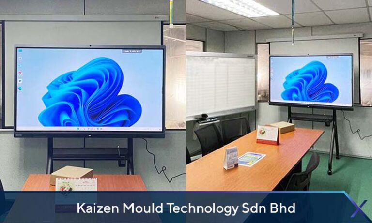 Interactive smartboard at Kaizen Mould Technology