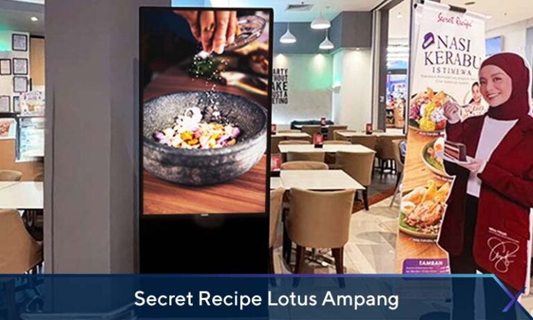 Digital Kiosk at Secret Recipe Lotus Ampang