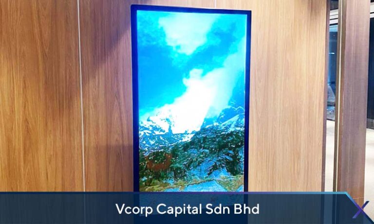 Digital Standee at Vcorp Capital Sdn Bhd