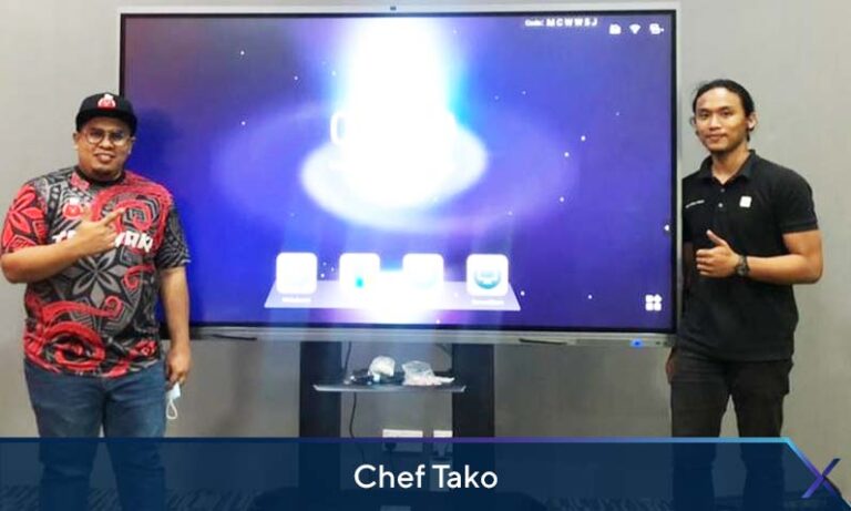 Interactive Smartboard at Chef Tako