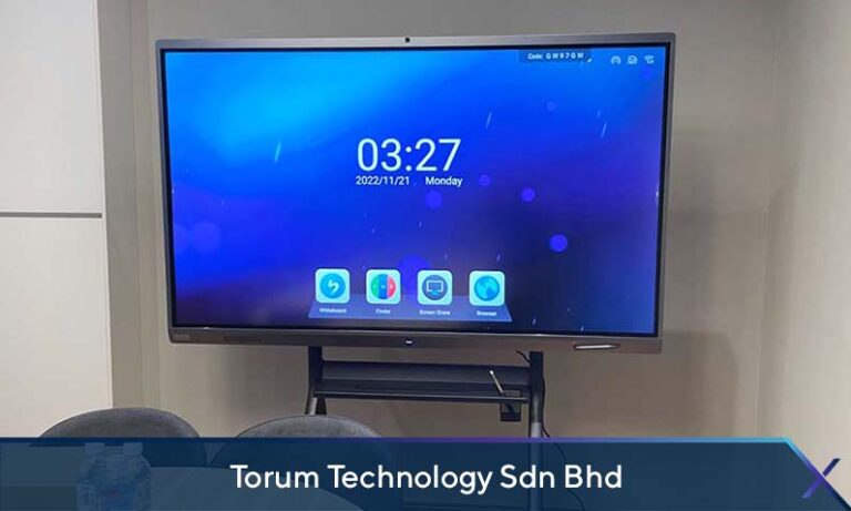 Interactive smartboard at Torum Technology